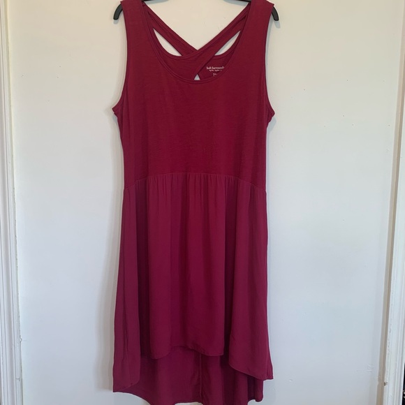 Soft Surroundings Criss Cross Back Hi-Low Tank Dress - Picture 1 of 9
